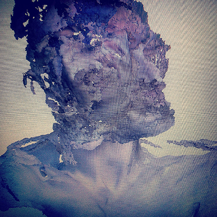 Interrupted 3D scan by artist Paul Coombs